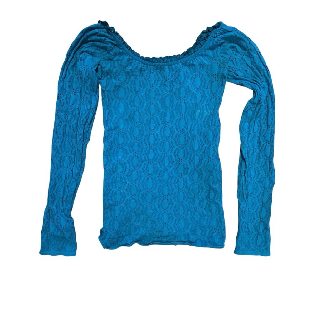 Marciano Women’s Blue Women's Top with Lace Trim